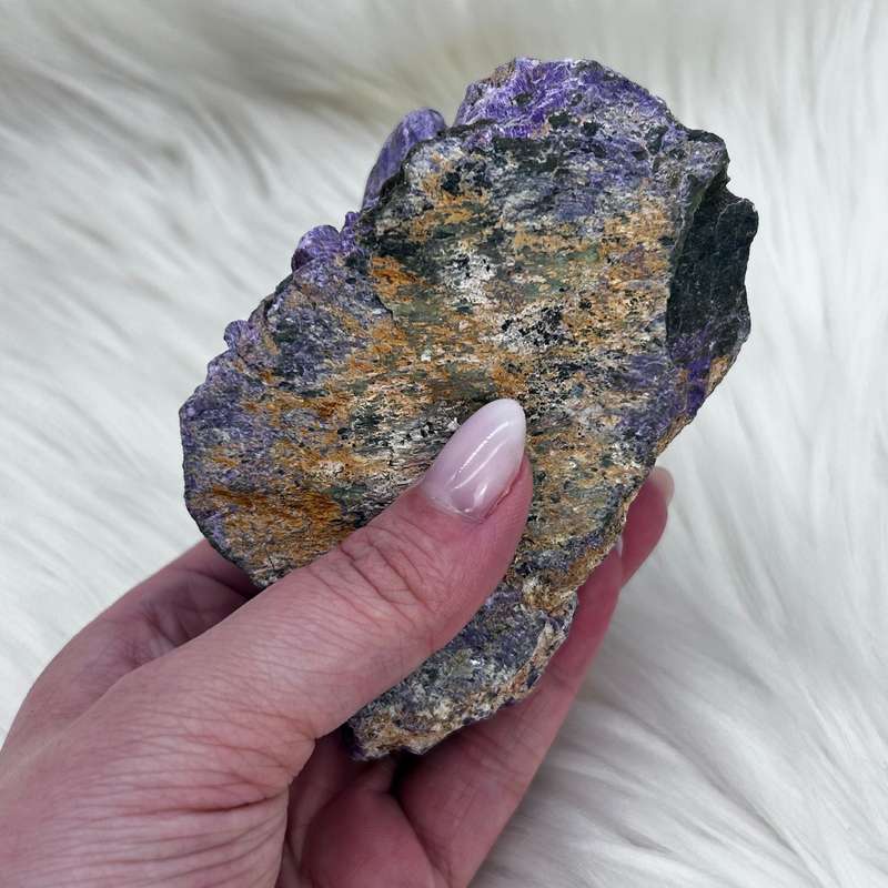 Rough Stichtite with Green Serpentine