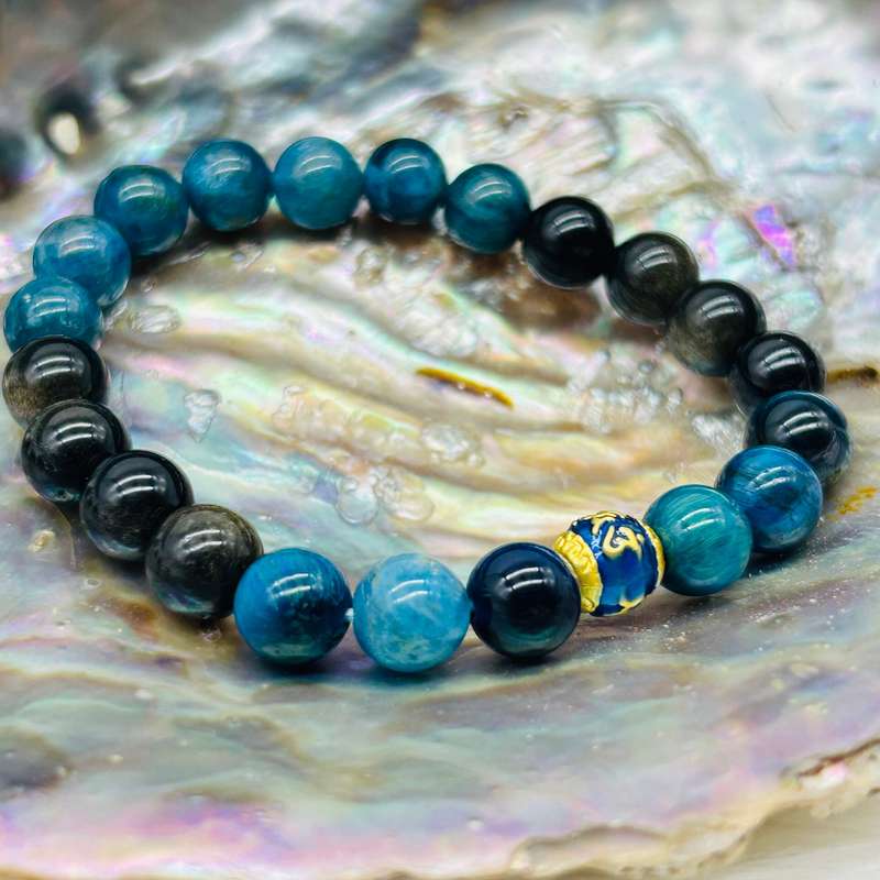 Mens Communication Crystal Gemstone Bracelet