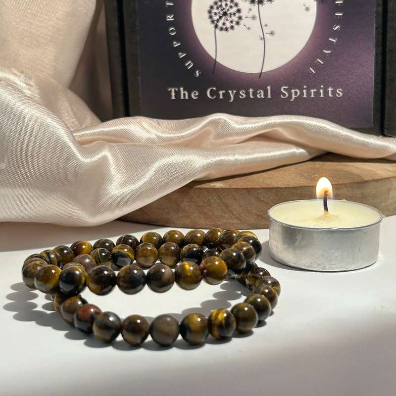 Tigers Eye Genuine Gemstone Bracelet