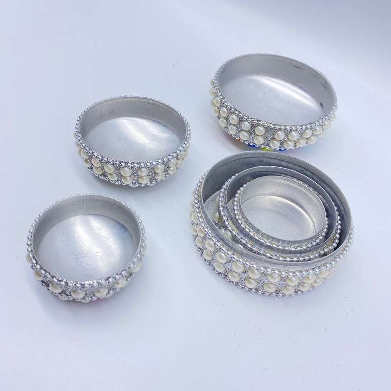 3 in 1 White Rainbow Trinket Box