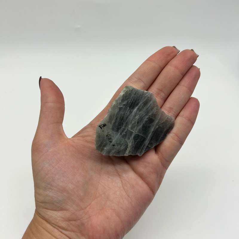 Polished Purple Labradorite Slab from Madagascar