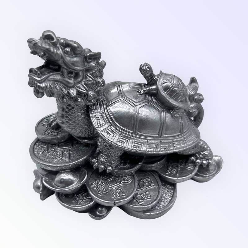 Silver Dragon Tortoise Of Protection