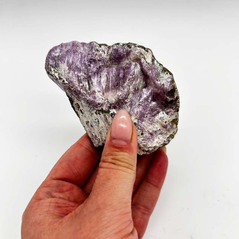 Stichtite And Green Serpentine Crystal