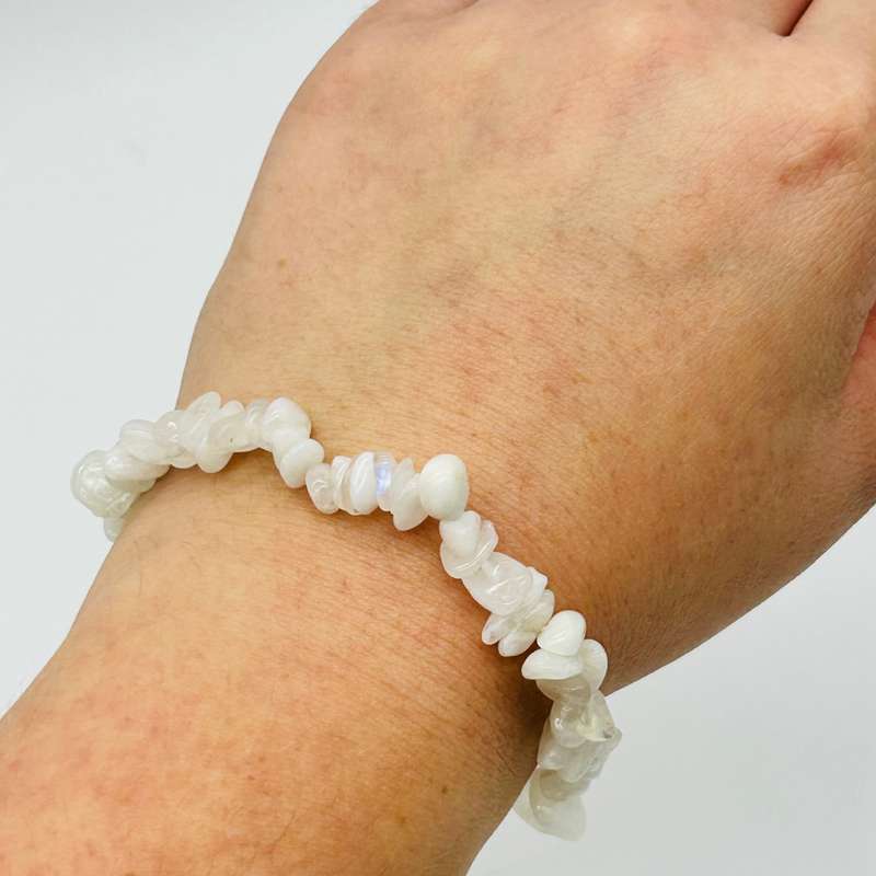 Moonstone Crystal Chip Bracelet