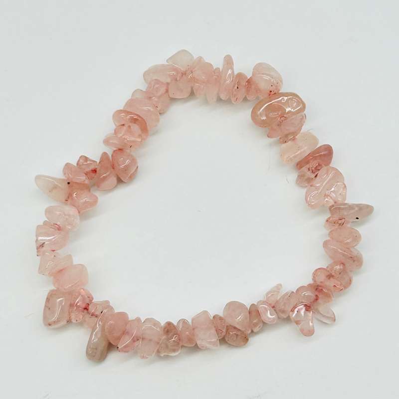 Rose Quartz Chip Crystal Bracelet