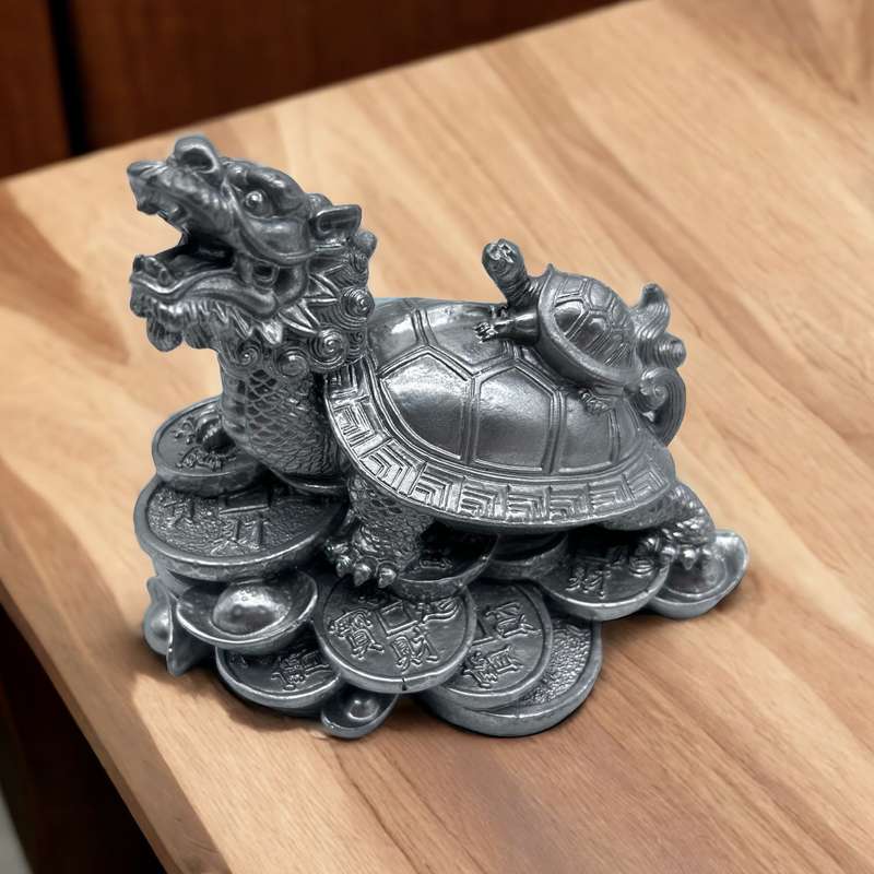 Silver Dragon Tortoise Of Protection