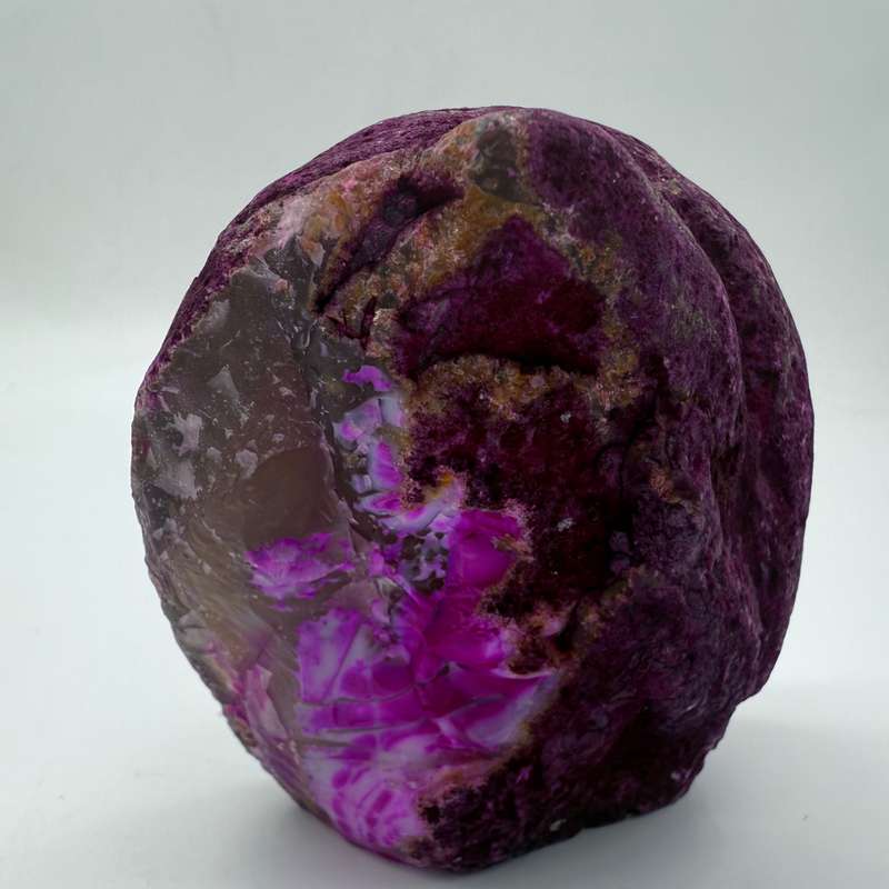 Pink Agate Crystal Geode