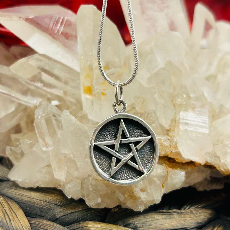 Iron Pentacle Of Personal Power Sterling Silver Pendant