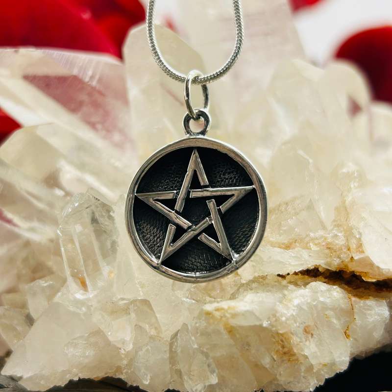 Iron Pentacle Of Personal Power Sterling Silver Pendant