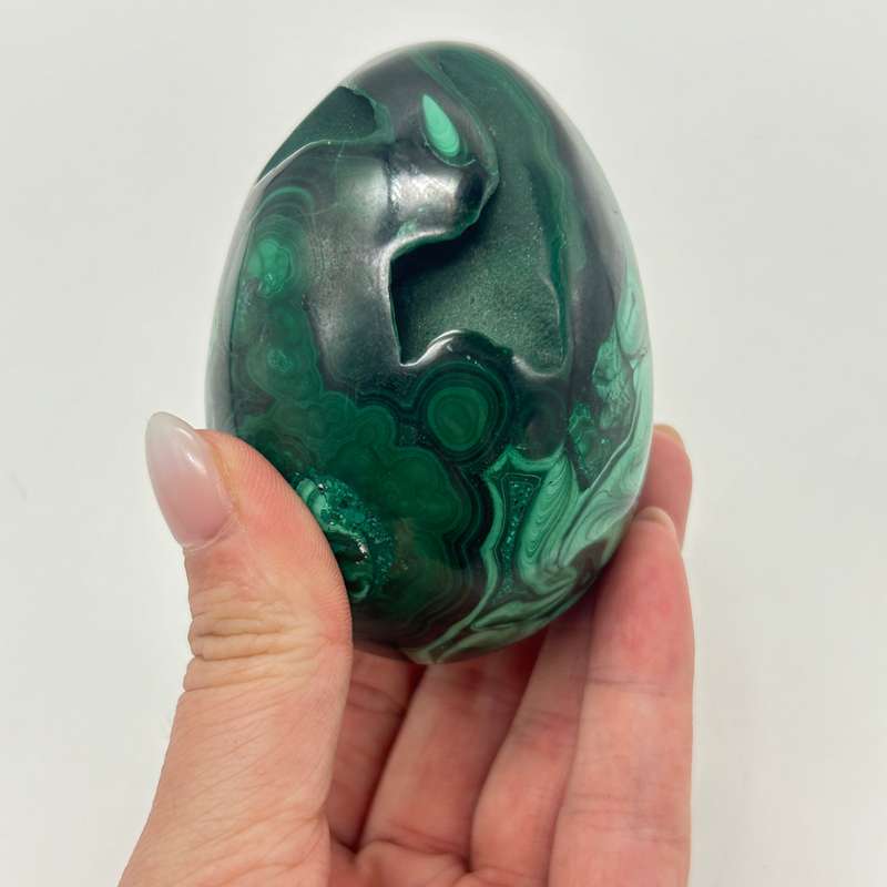 Malachite Crystal Egg
