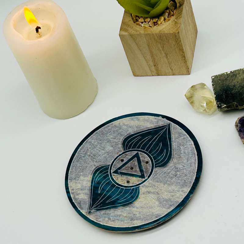 Third Eye Chakra Soapstone Incense Holder