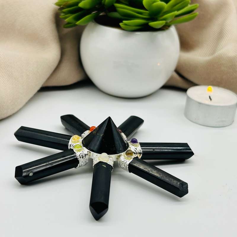 Black Tourmaline Chakra Cone Of Protection