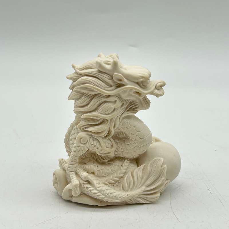 White Dragon With Pearl