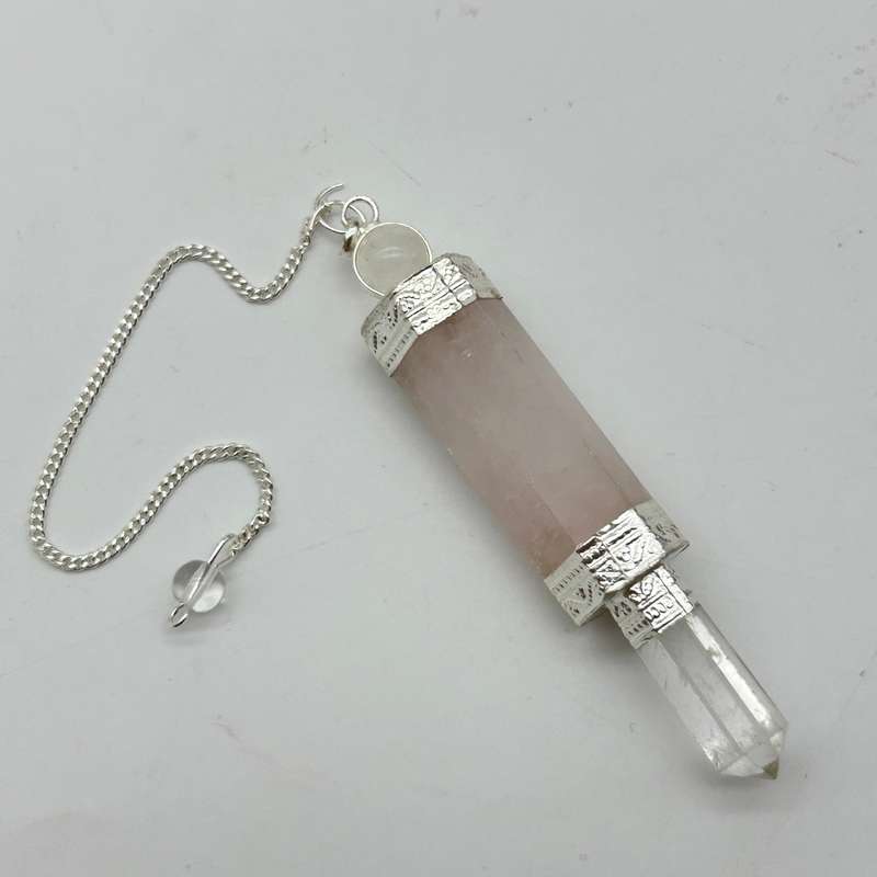 Rose Quartz Crystal Pendulum