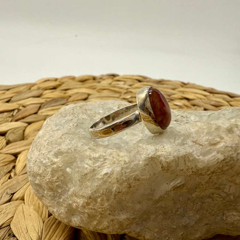 Sunstone Oval Crystal Ring