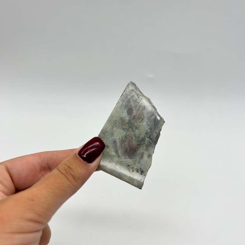 Polished Purple Labradorite Slab from Madagascar