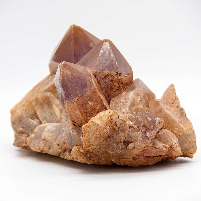 Keeper of Ancient Secrets Amethyst and Red Hematite Crystal Cluster with Hieroglyphics