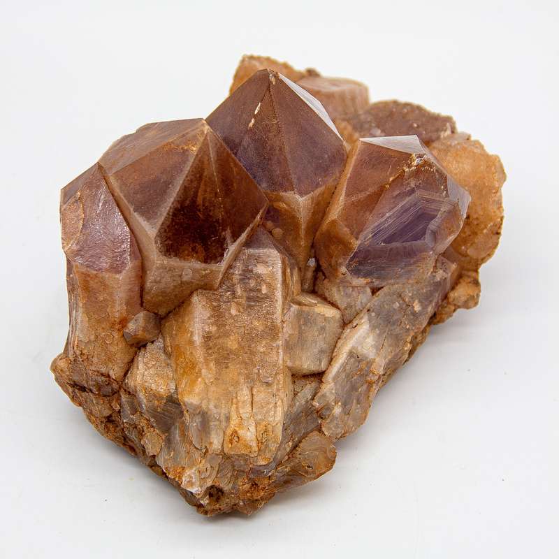 Keeper of Ancient Secrets Amethyst and Red Hematite Crystal Cluster with Hieroglyphics