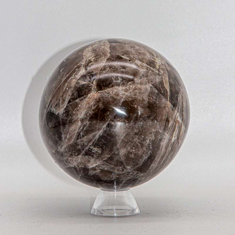 Large Smoky Quartz Crystal Sphere
