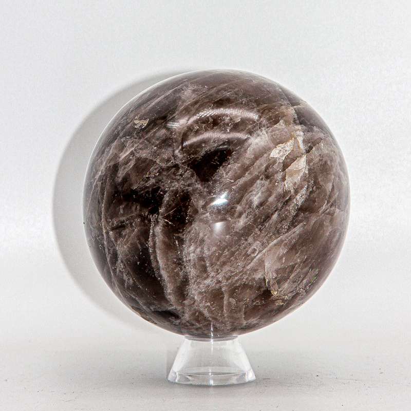 Large Smoky Quartz Crystal Sphere