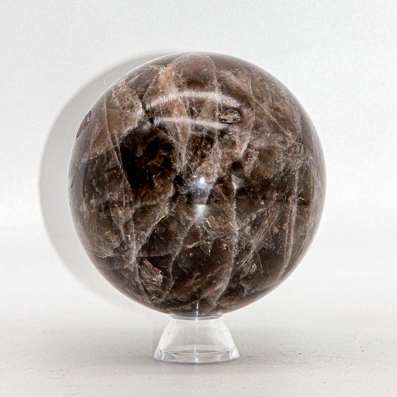 Large Smoky Quartz Crystal Sphere
