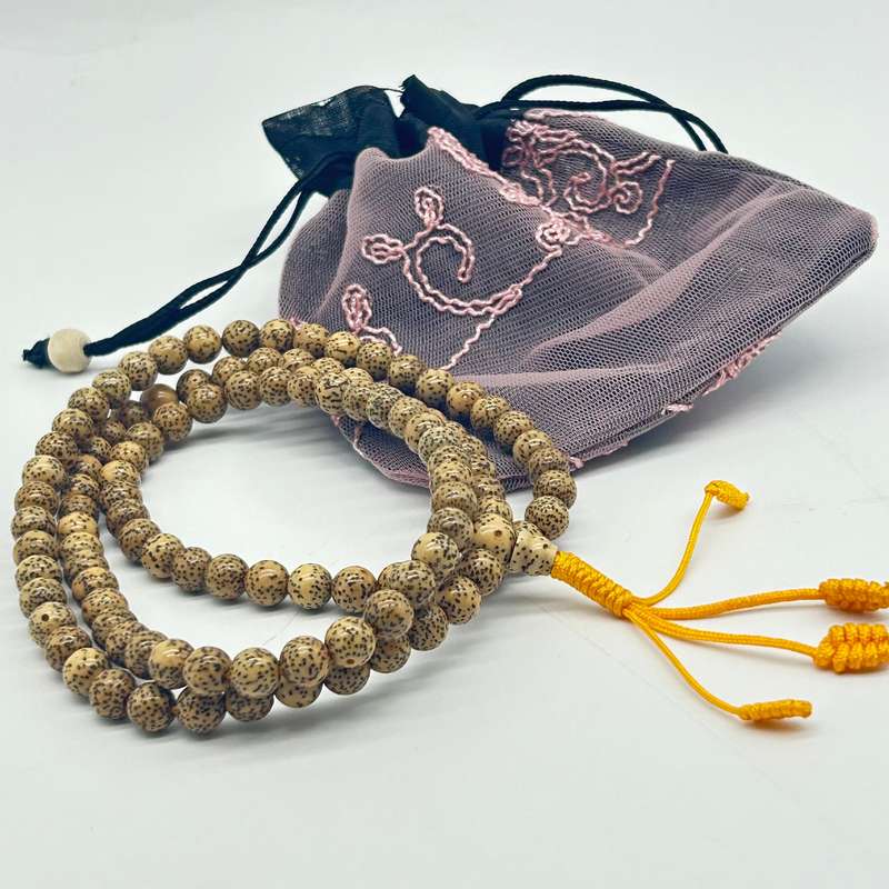 Lotus Seed Bead Mala -Small