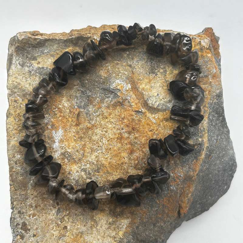 Smoky Quartz Chip Bracelet