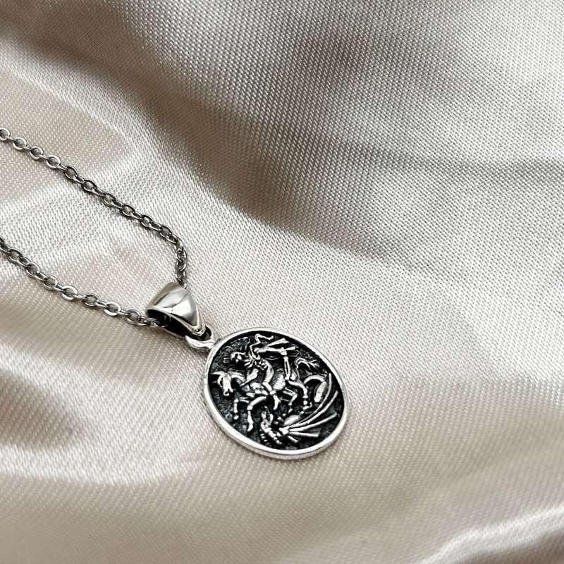 Saint George Sterling Silver Pendant