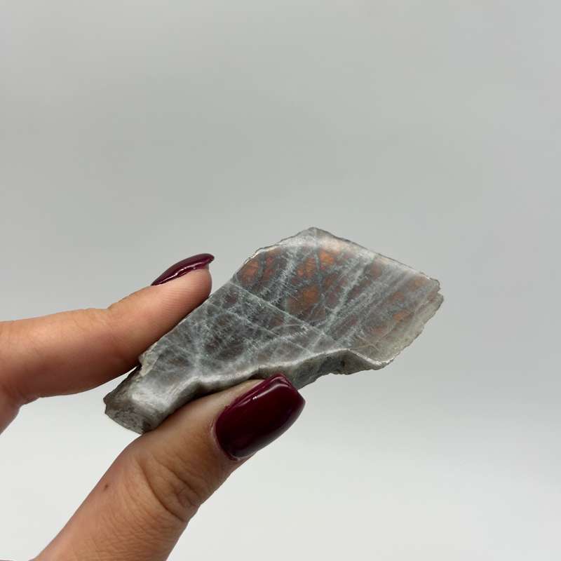 Polished Purple Labradorite Slab from Madagascar