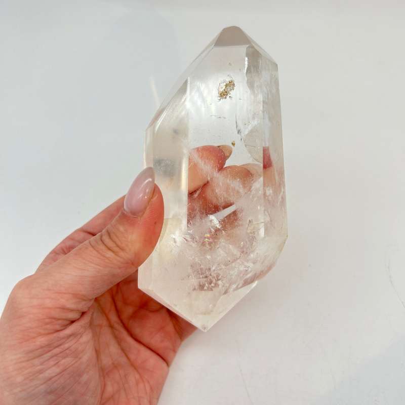 Double Terminated Clear Quartz Crystal