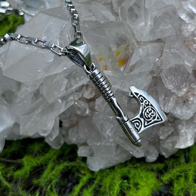 Mens Thor's Hammer Sterling Silver Pendant