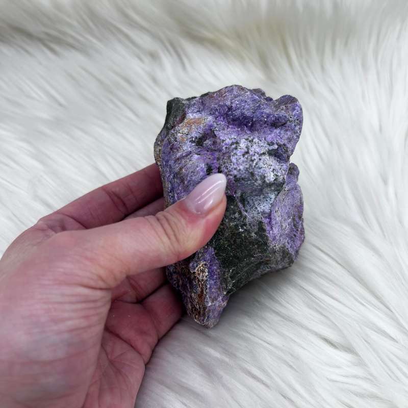 Rough Stichtite with Green Serpentine