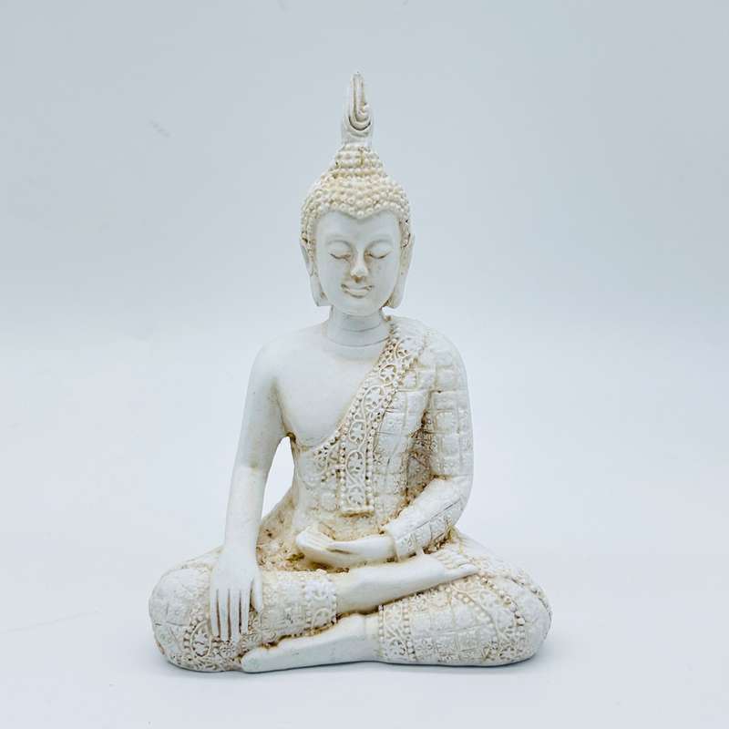 White Indian Buddha Statue