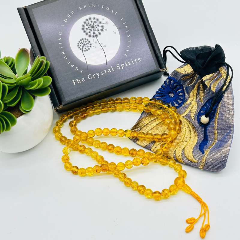 Citrine Crystal Bead Mala Kit