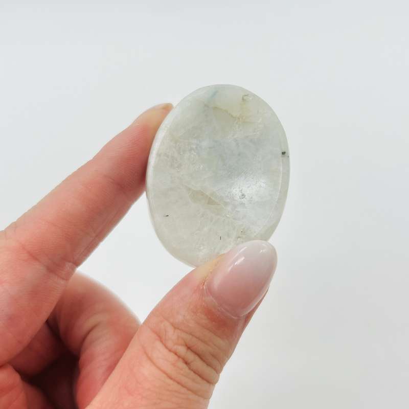 Rainbow Moonstone Worry Stone