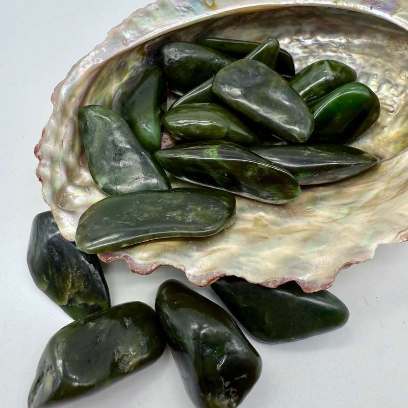 Nephrite Jade Tumbled Crystal - Large