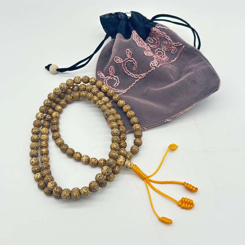 Lotus Seed Bead Mala -Small