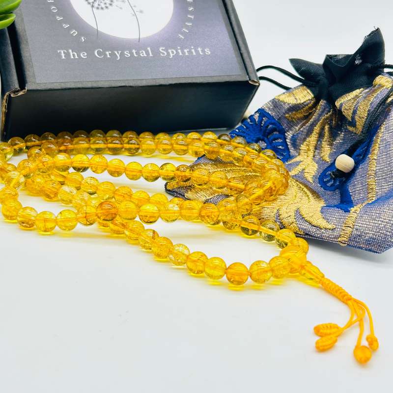 Citrine Crystal Bead Mala Kit