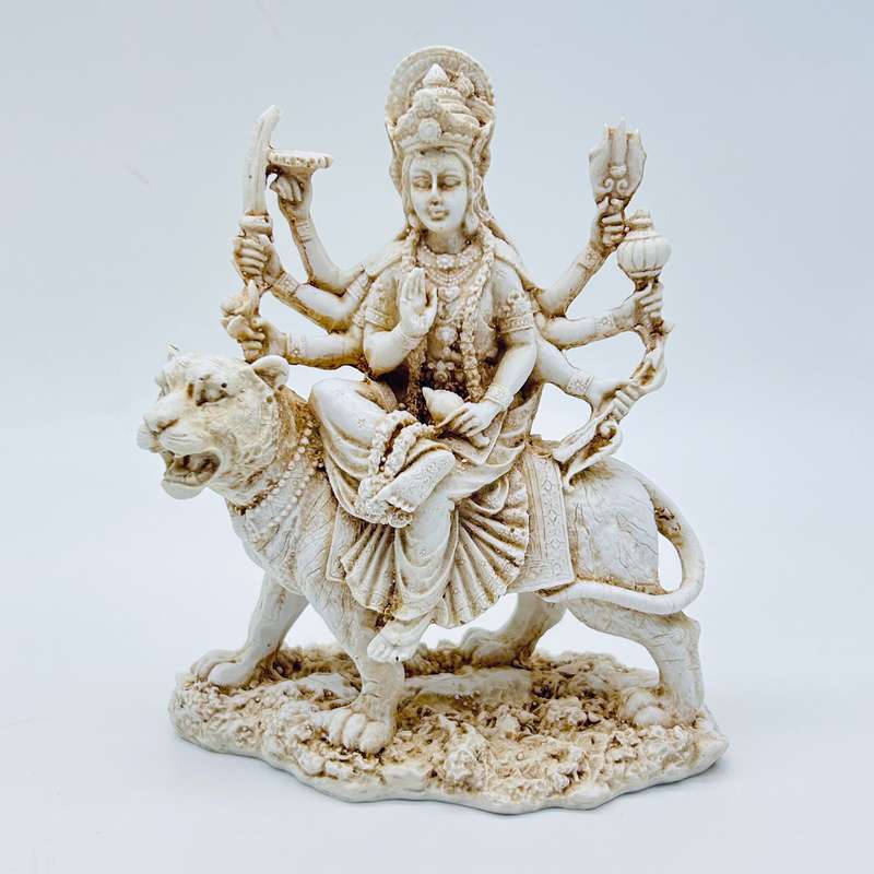 White Durga Statue