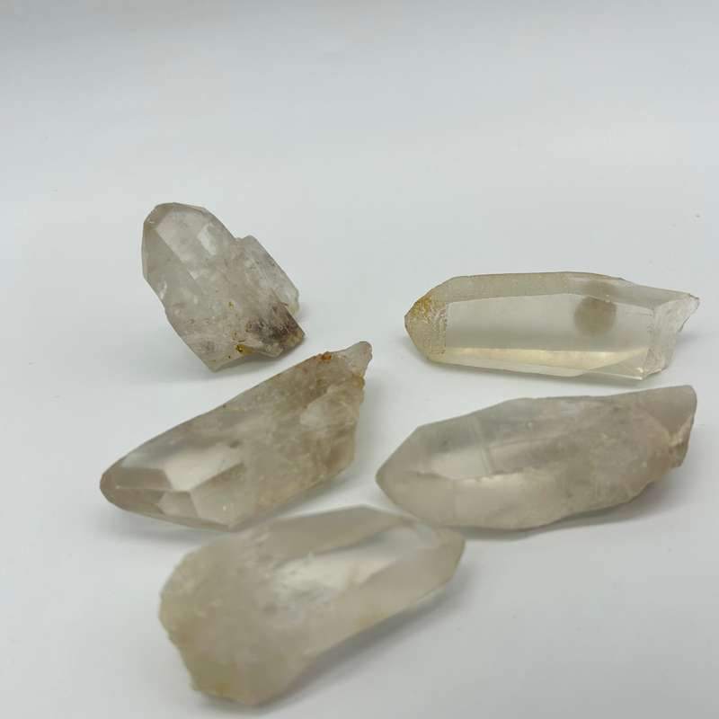 Rough Clear Quartz Tabby Crystals