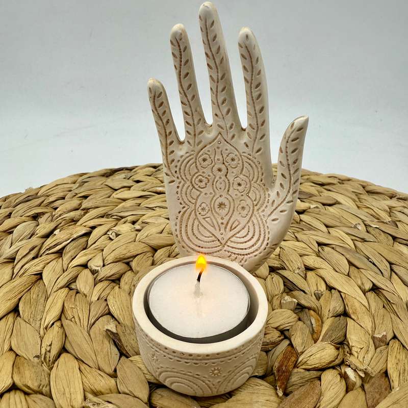 Hand Tea-light Candle Holder