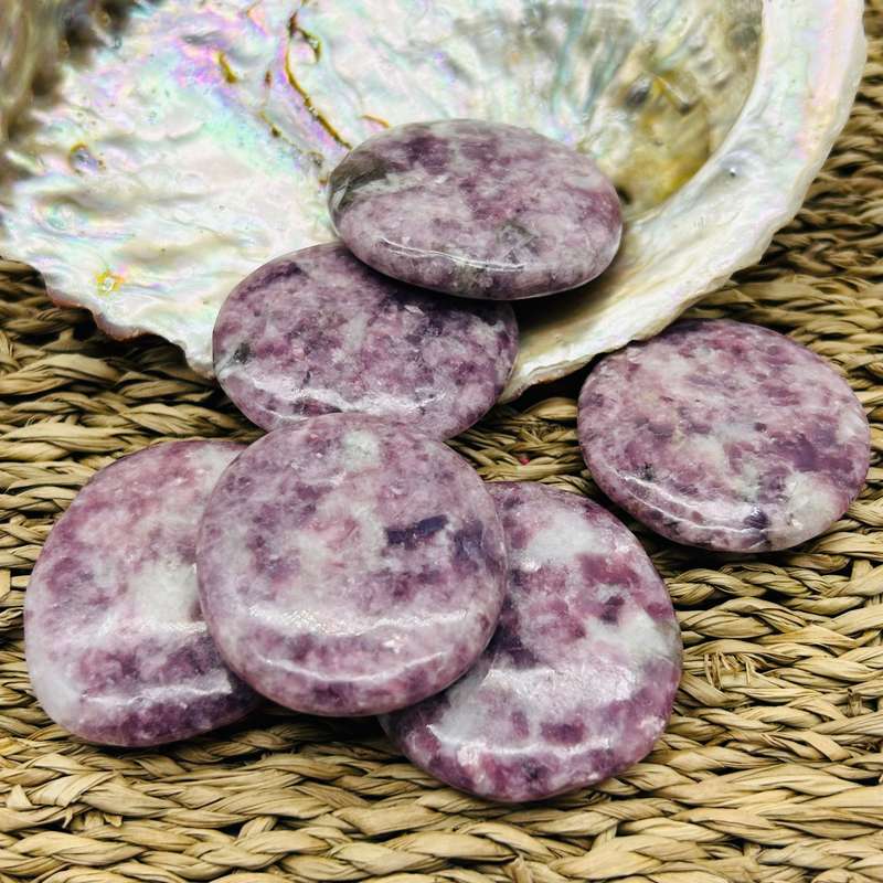 Lepidolite Palm Pieces