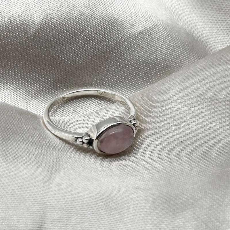 Sterling Silver Rose Quartz Ring