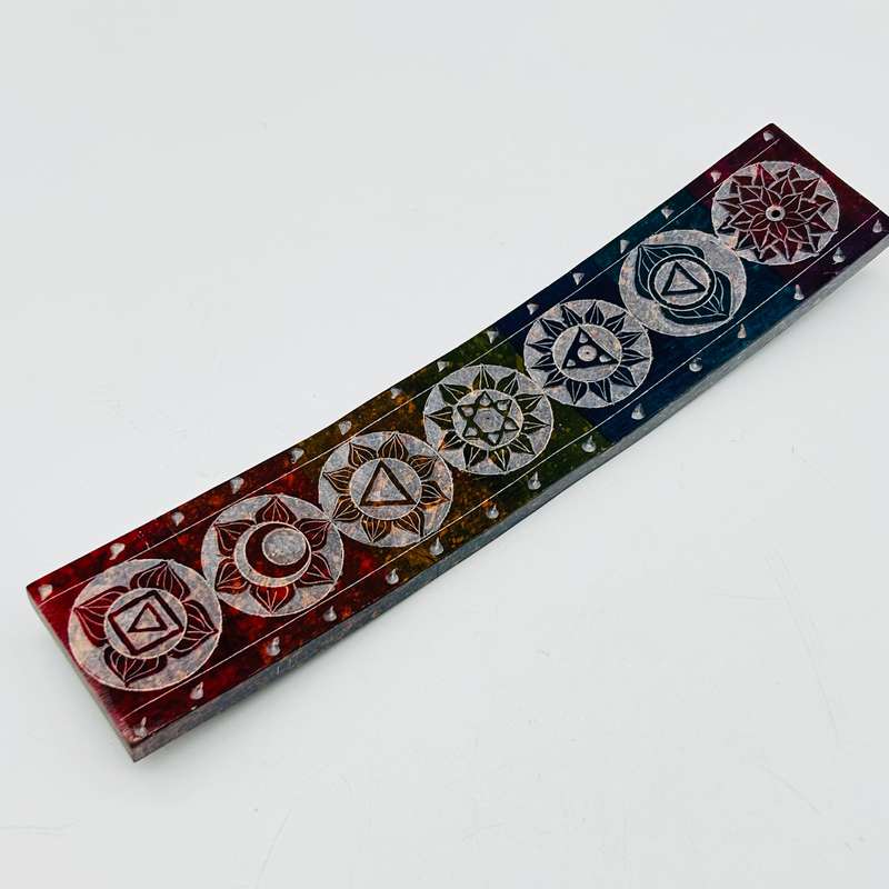 Soap Stone Chakra Incense Holder