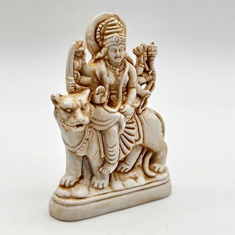 Durga White Statue
