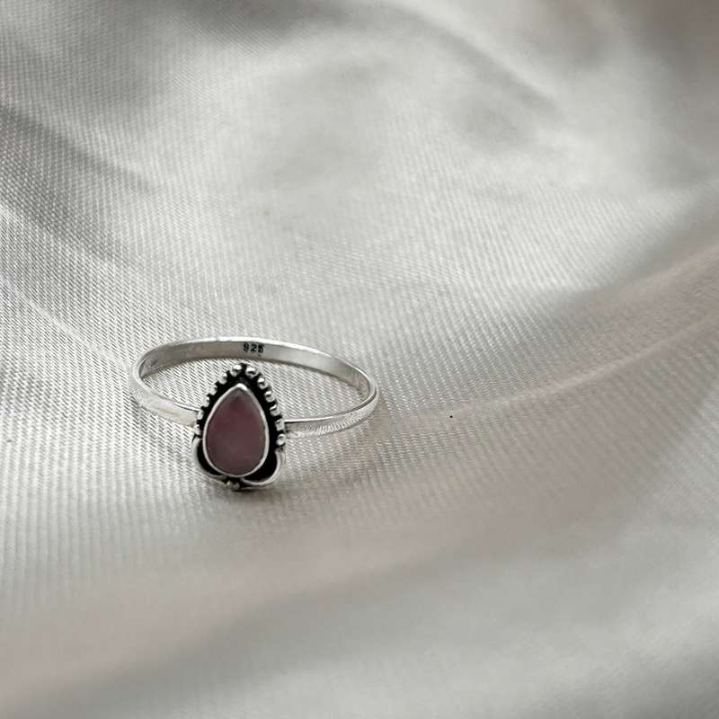 Sterling Silver Rose Quartz Ring