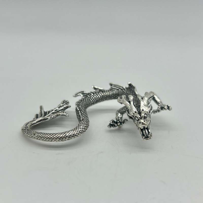 Silver Dragon Mythical And Magical