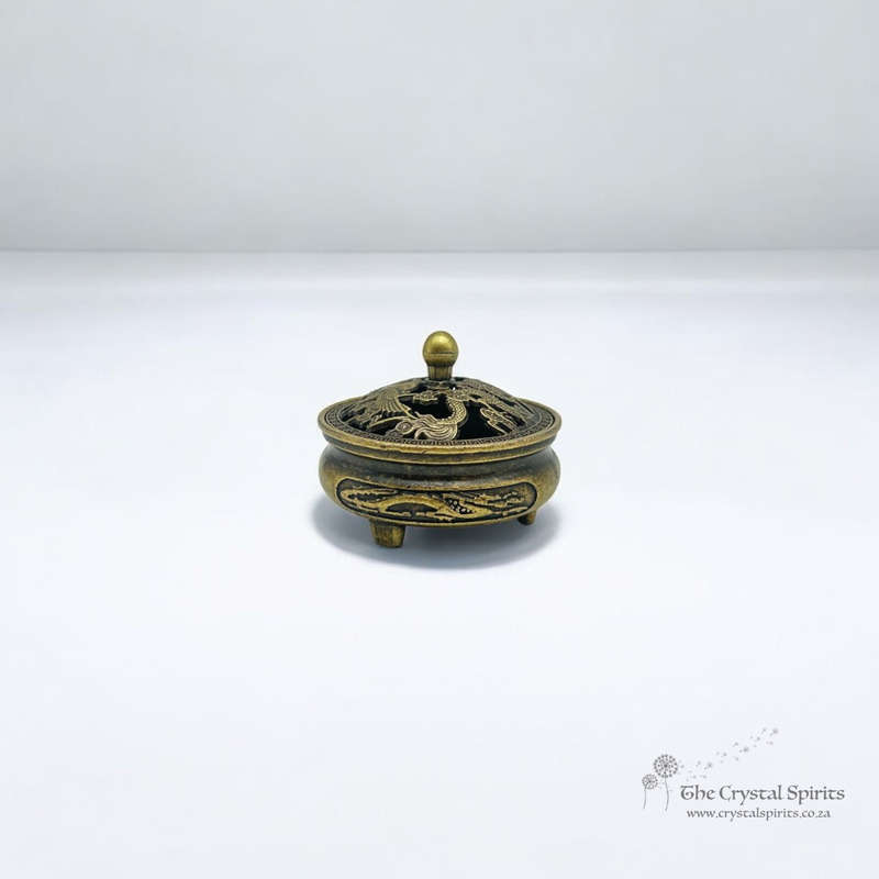 Small Brass Dragon Burner