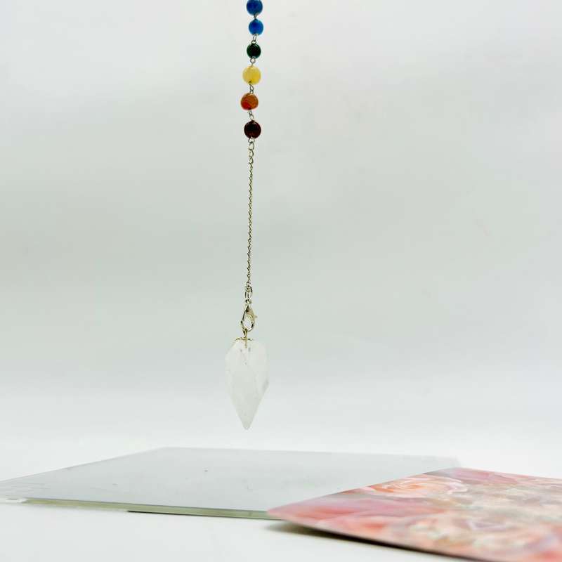 Clear Quartz Chakra Pendulum