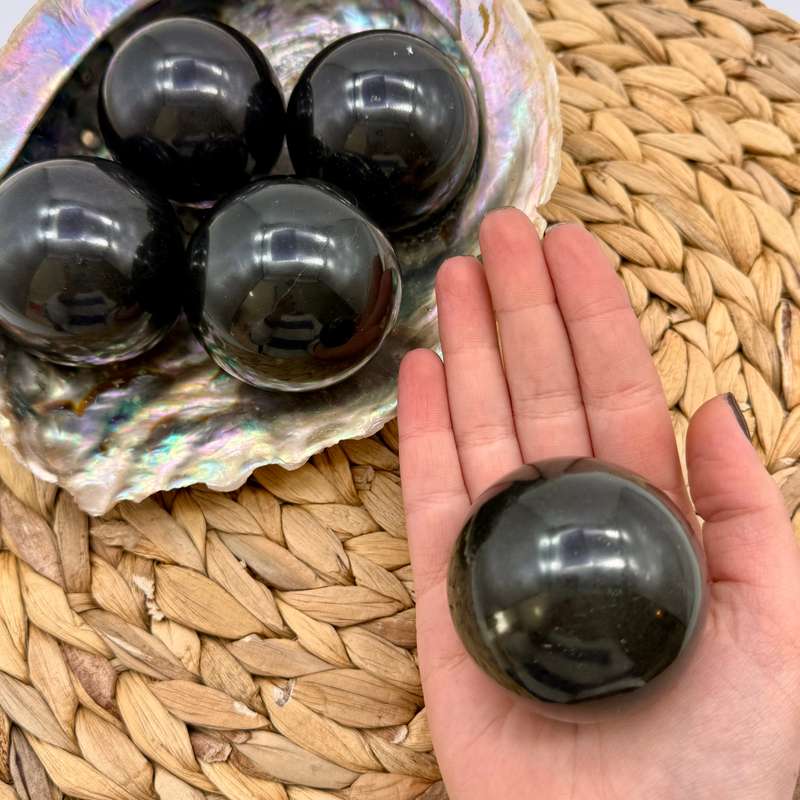 Basalt Crystal Ball - Sphere of protection